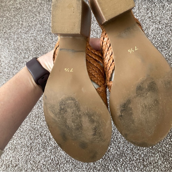 Brown Woven Slide Sandals - Picture 4 of 5